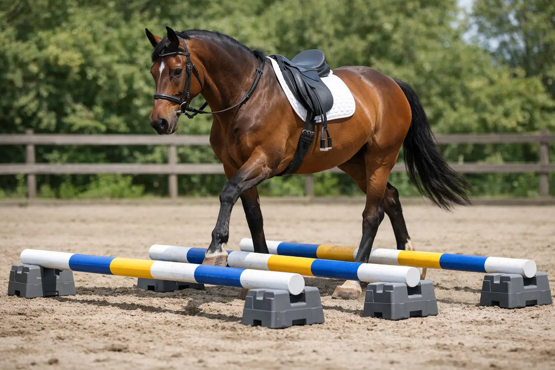 Raised Trot Poles for Horses Build Better Rhythm
