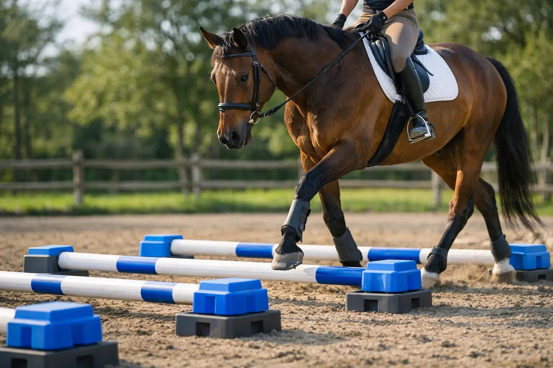 Ground Pole Exercises for Horses That Progress