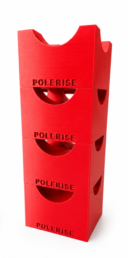 Stackable Cavaletti Blocks – Heavy Duty Pole Risers Dual-Channel Blocks (4 Pack)