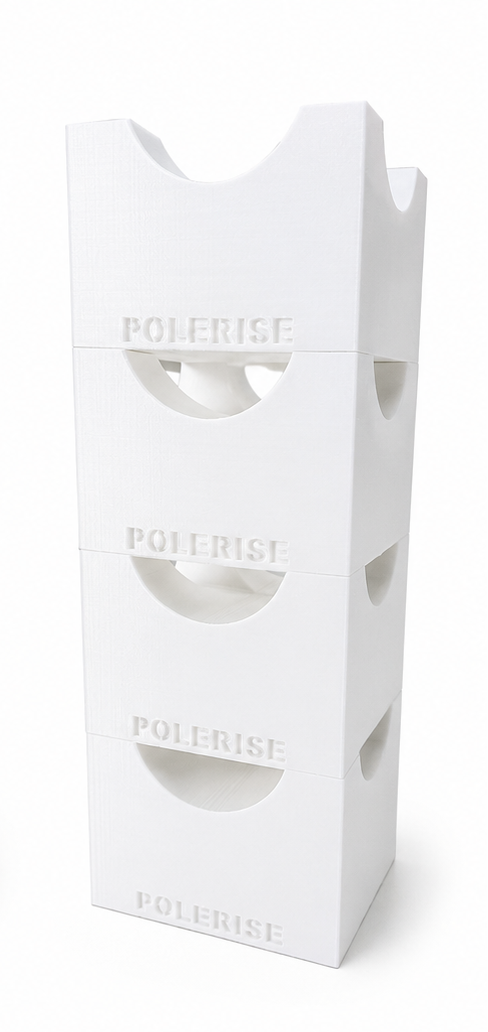 Stackable Cavaletti Blocks – Heavy Duty Pole Risers Dual-Channel Blocks (4 Pack)